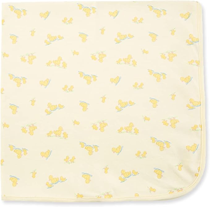 Little Me Blankets for Baby Gender Neutral Duckies Swaddling Receiving Blanket, 30 x 27 Inches