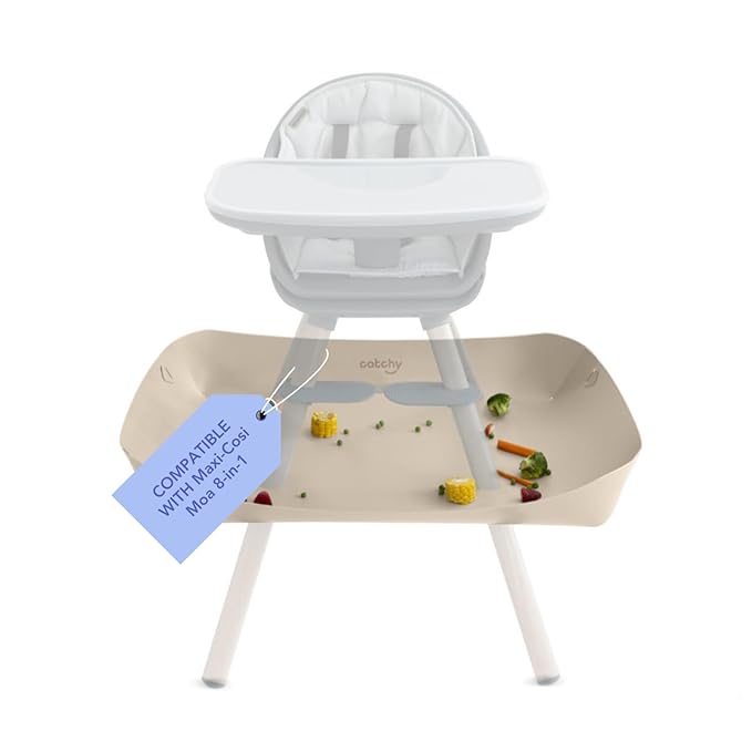CATCHY - Food Catcher - Compatible with Maxi-COSI Moa 8-in-1 High Chair + 11 Other High Chairs - Highchair Sold Separately - Baby & Toddler Food & Mess Catcher - Under High Chair Accessory