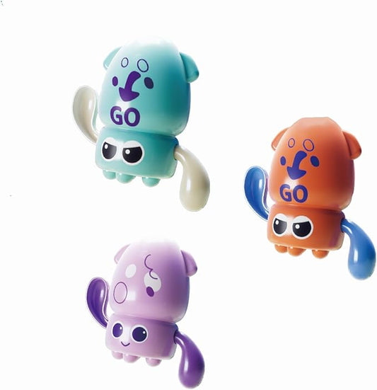 3pcs Bath Toys,Floating Wind Up Swimming Octopus Toy for Baby Toddler, Bathtub Toys, Pool Toys, Water Toys for Toddlers Boy Girl