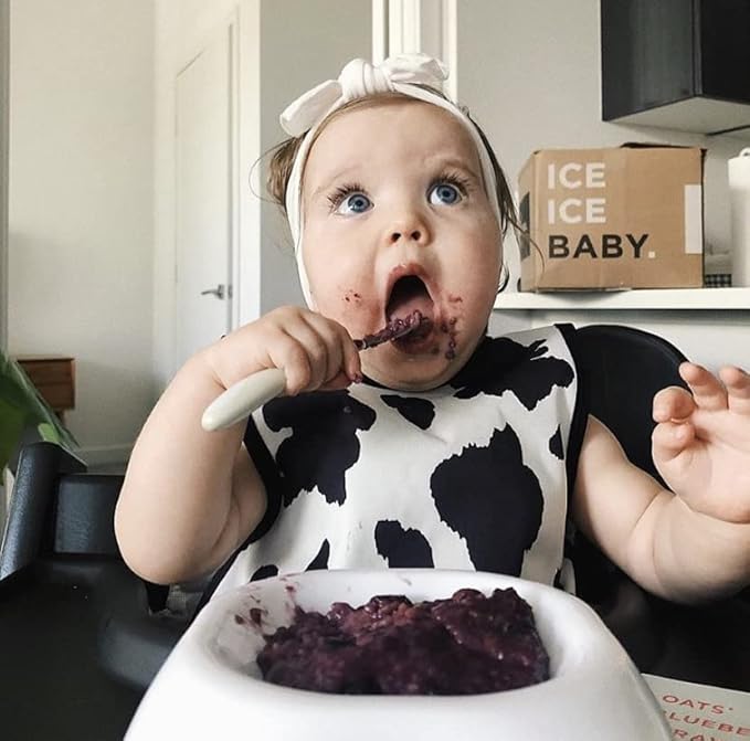 BapronBaby Animal Prints Bapron - No Neck Tie Safer Bib - Baby & Toddler - Soft Waterproof - PVC, BPA & Phthalate Free - 6m+