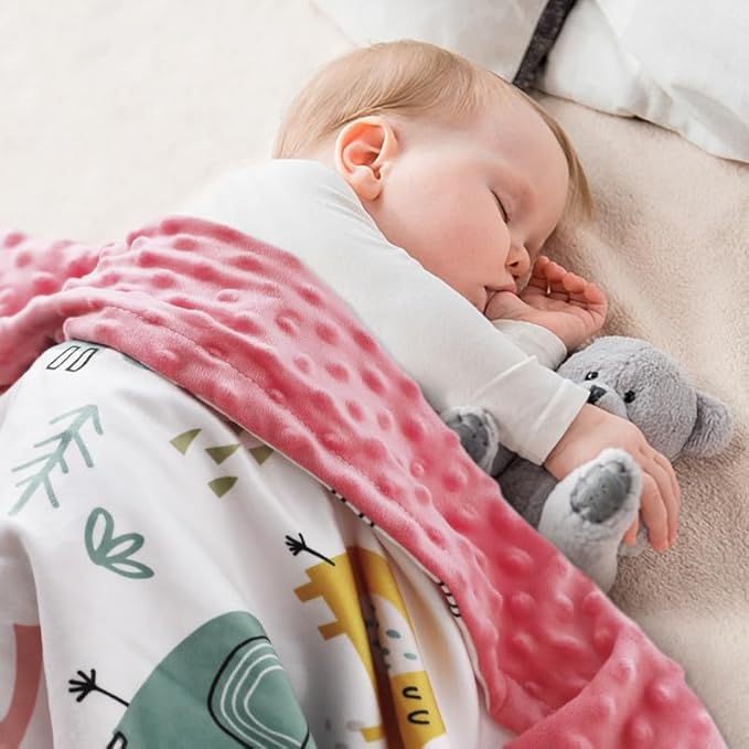 Soarwg Kids Baby Blanket Unisex Newborn, Super Soft Comfy Pink Elephant Blankets, for Toddler Baby Nursery Bed Blankets Stroller Crib Shower Gifts, 30 x 40 Inch