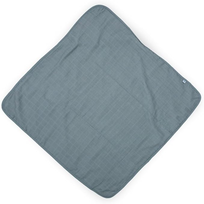 Little Unicorn Premium Infant Hooded Bath Towel| Soft & Absorbent Cotton & Terry Fabric for Newborns (Sea)