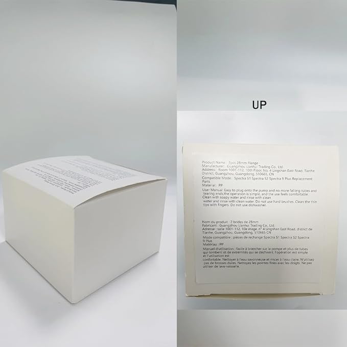 2pcs 28mm Flange Compatible with Spectra S1 S2 9 Plus Synergy Gold Ameda MYA Motif Luna Breast Pump, Replacement to Spectra Pump Parts, Breast Pump Shields 28mm Replace S1 S2 Parts