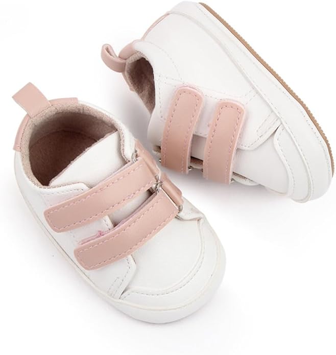 LONSOEN Baby Girls Boys Loafers Prewalker Dress Crib Shoes