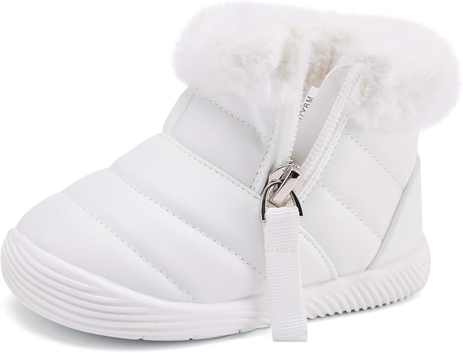 BMCiTYBM Baby Boy Girl Snow Boots Waterproof Winter Warm Booties Nonslip Lightweight Outdoor Shoes for First Walkers 6 9 12 18 24 Months(Infant/Toddler)