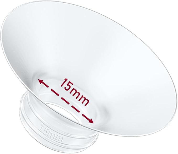 1pcs Breast Pump Flange Insert 15mm Compatible with Momcozy M9/M6/M5/S12 Pro/S9 Pro/V1 Pro/V2 Pro Wearable Breast Pump, Replace for Momcozy Pump Flange Insert, BPA Free, OEM, Not Original Parts