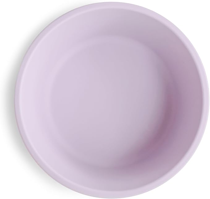 mushie Silicone Suction Bowl | BPA-Free Non-Slip Design (Soft Lilac)