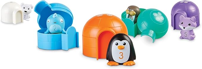 Learning Resources Sort & Seek Polar Animals - 15 Pieces, Age 18+ Months Toddler Learning Activities, Educational Toys, Educational Toy Set Color, Teaching Toys
