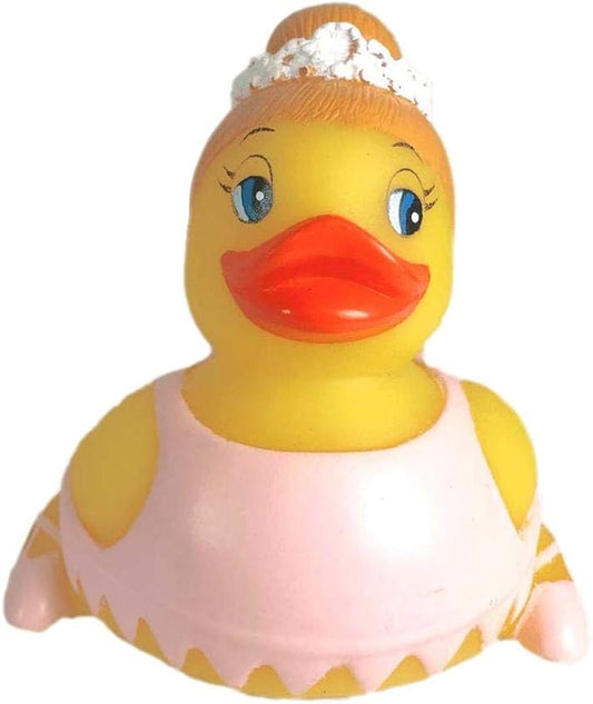 3" Ballet Rubber Duck [Sealed Hole, Float Upright] - Baby Safe Bathtub Bathing Toy