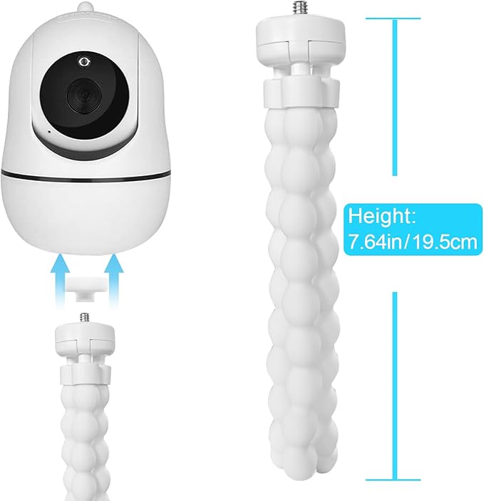 Tripod Mount Compatible with HelloBaby HB65/HB6550/HB6550 Pro/HB40/HB66/HB6339 and ANMEATE SM935E Baby Monitors – Attach Your Camera Flexibly Anywhere