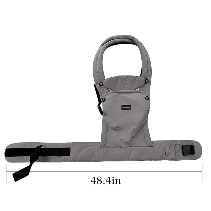 Baby Carrier Newborn to Toddler 7-45 lbs with Natural Material, Ergonomic Design,Versatile and Adjustable,Hands Free for Moms&Dads,Gray
