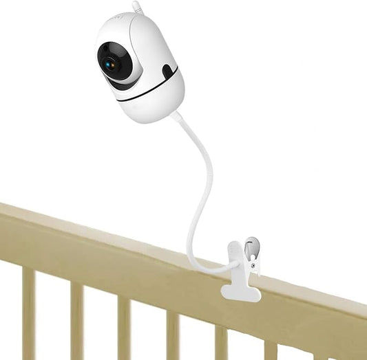 GUCHO Baby Monitor Mount Compatible with HelloBaby HB65/HB40/HB6550/HB66/HB6339/HB6550 Pro,ANMEATE SM935E,for Infant Flexible Baby Camera Clip Mount for Crib Without Tools or Wall Damage