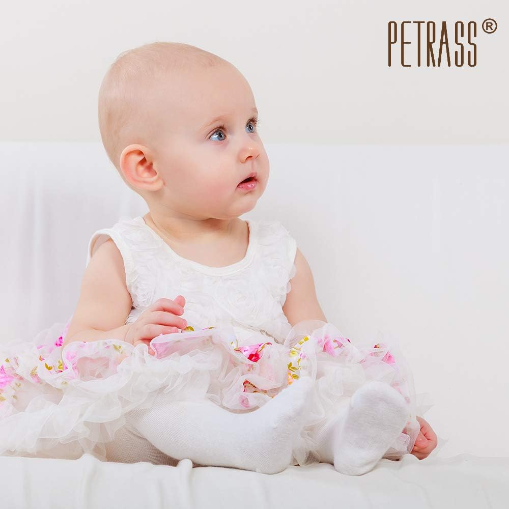 Petrass Baby Girls Cable Knitted Tights Infant Full-Footed Seamless Cotton Tights New-born Girls Seamless Leggings 3/4/5/6