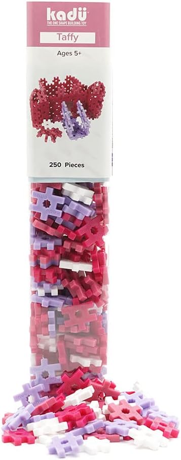 KADU Taffy 250 Piece Set - STEM/STEAM Building + Construction Toy, for Open + Imaginative Play