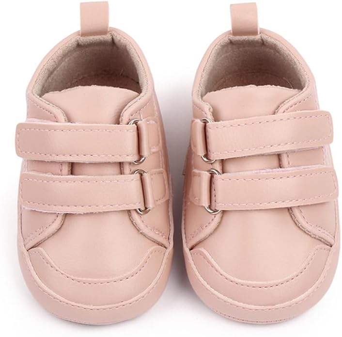 LONSOEN Baby Girls Boys Loafers Prewalker Dress Crib Shoes