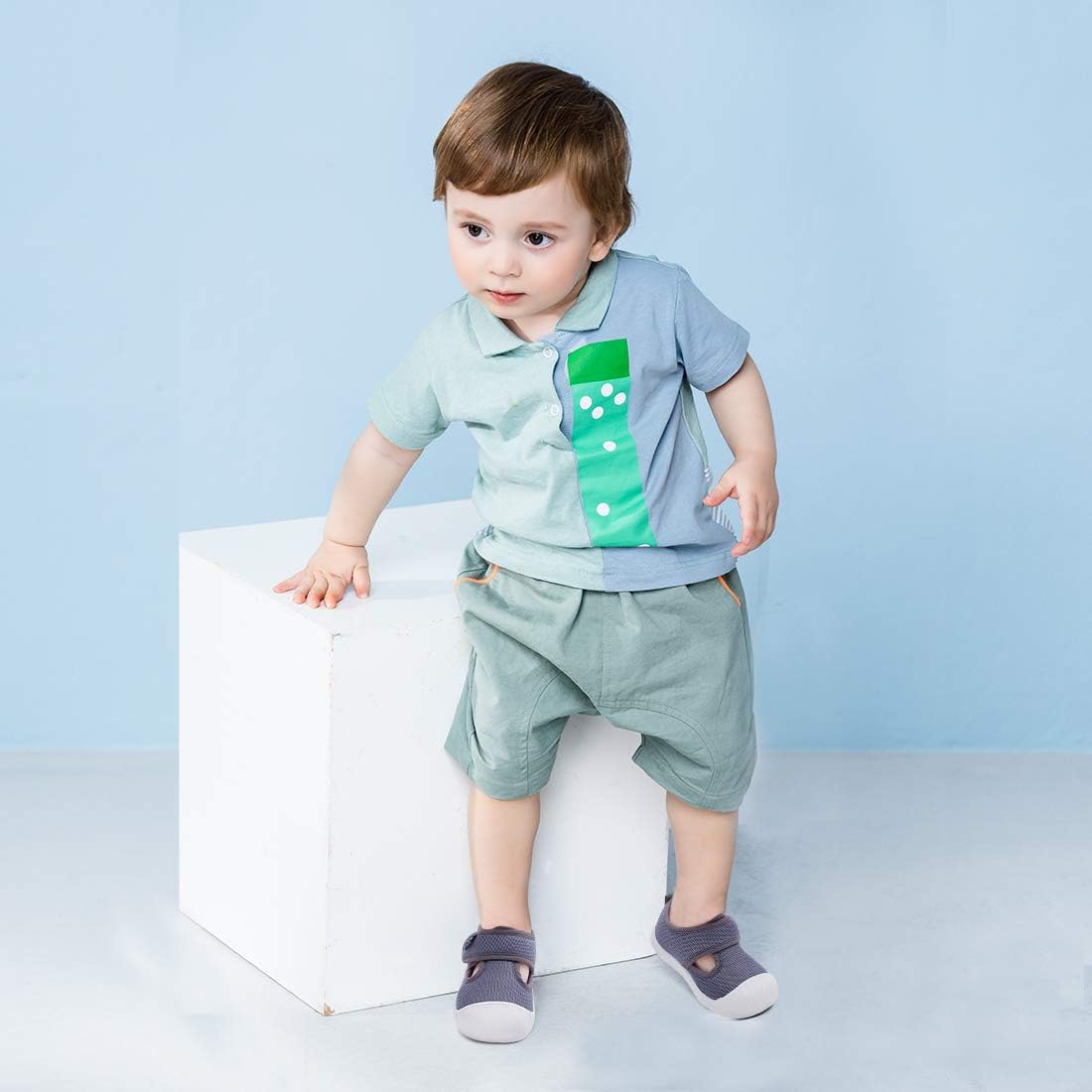 BMCiTYBM Baby Sneakers Girls Boys Lightweight Breathable Mesh First Walkers Shoes 6-24 Months