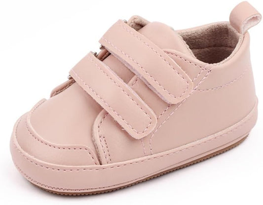 LONSOEN Baby Girls Boys Loafers Prewalker Dress Crib Shoes