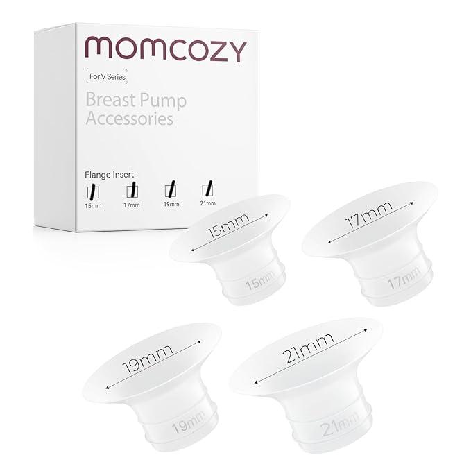 Momcozy Original V1 Pro/V2 Pro Breast Pump Replacement Accessories,Flange Insert 15/17/19/21mm Only for Momcozy V1 Pro/V2 Pro