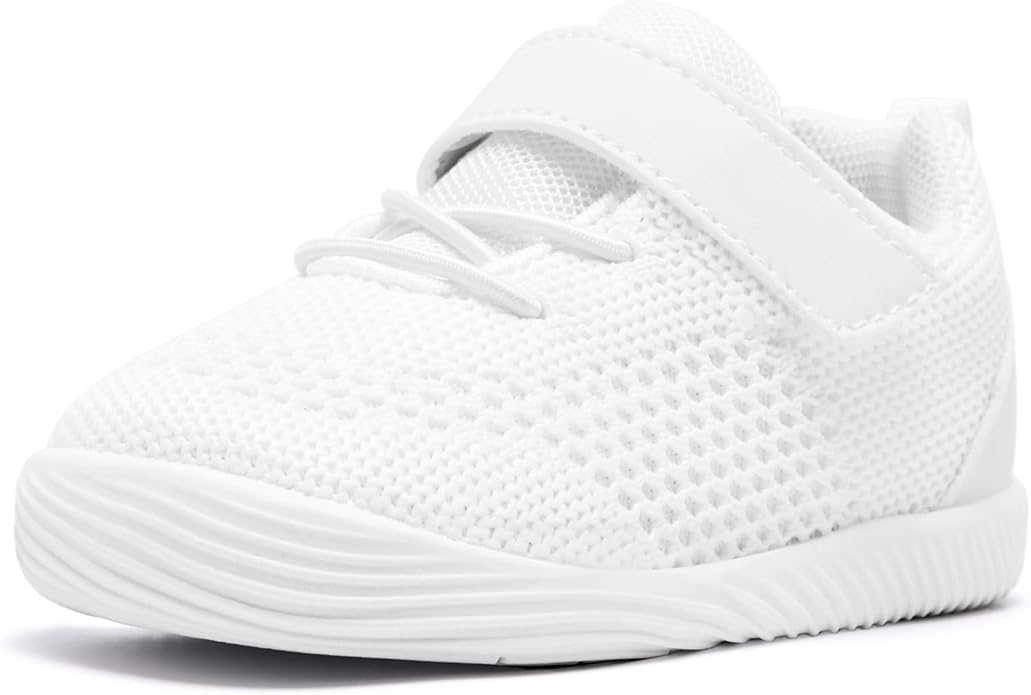 MORENDL Toddler Sneakers Baby Boys & Girls Barefoot Shoes Lightweight Breathable Walking Running Tennis Athletic Sport Shoes