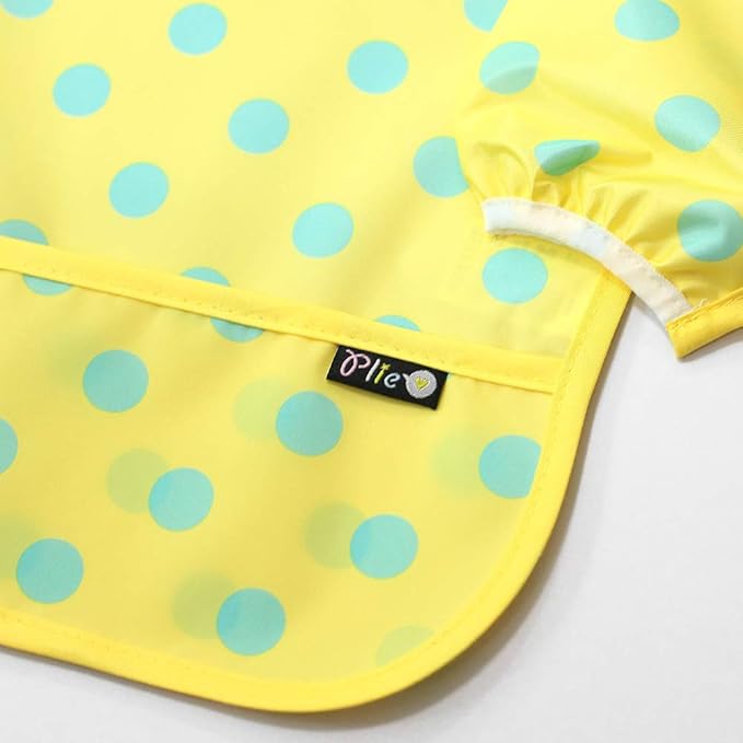 Long Sleeve Waterproof Bib for Toddlers – Feeding Smock for Baby Mealtime, Self-Feeding, Painting & Messy Play, BPA-Free