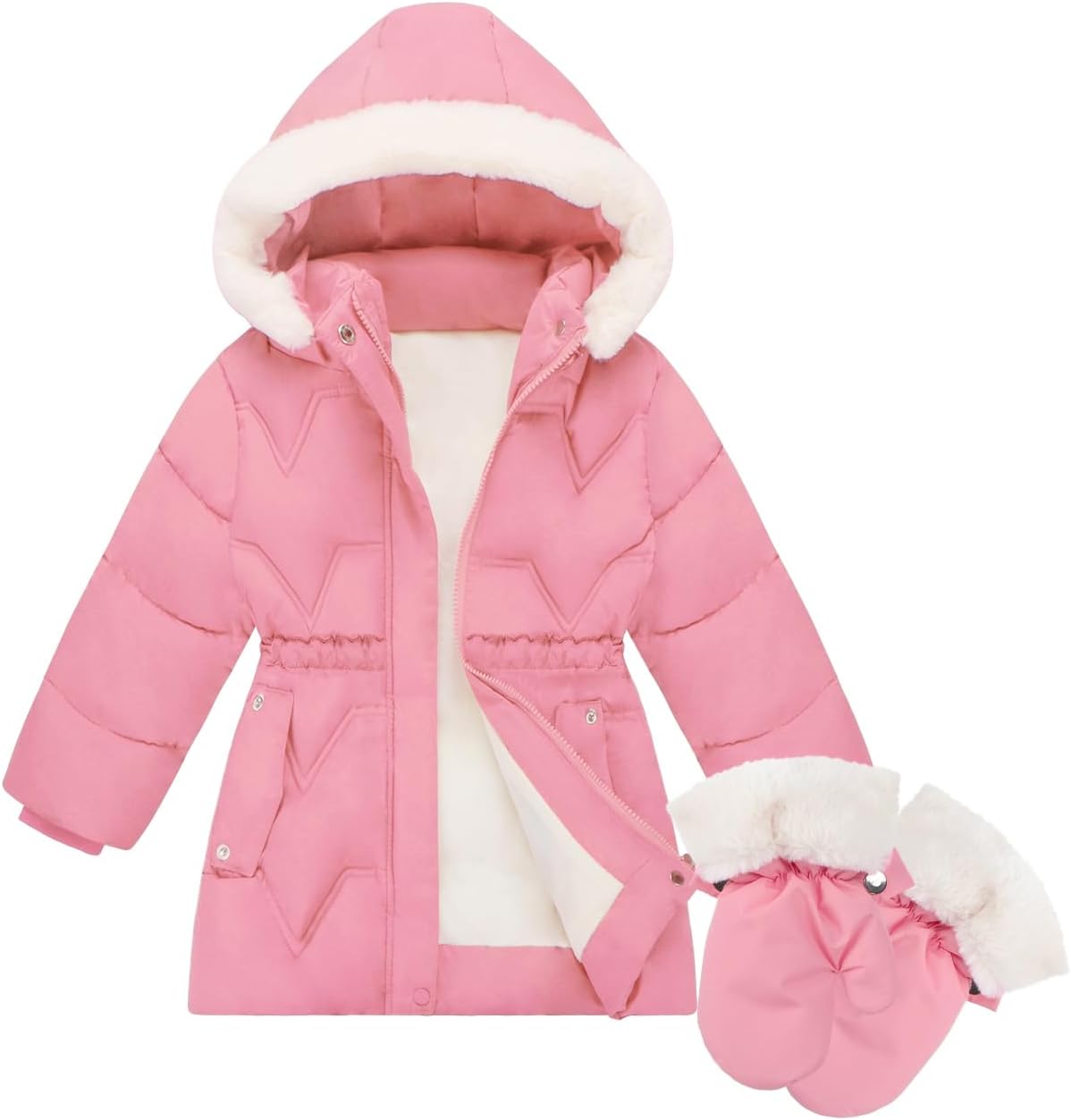 Kids Winter Snow Coat For Girl Clothes Puffer Jacket Padded Outfit Child Outwear