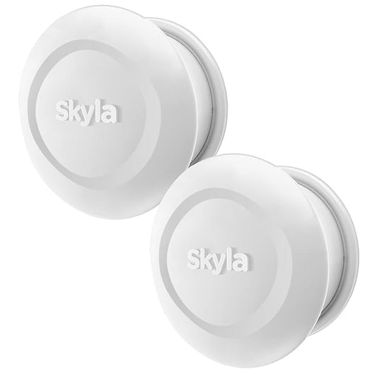 SKYLA HOMES Magnetic Cabinet Locks Baby Proofing Child Safety - The Safest Quickest and Easiest Multi-Purpose 3M Adhesive Child Proof Latches, No Screws or Tools Needed (2 Pack)