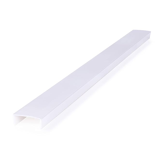 Cabinet Hero Slimline Cabinet Edge Protector - Prevents Chipping, Wear, Discoloration - Drawer Edge Guard, Bumper for Drawer - Easy Slip-On Installation - 3/4" Thick, 18" Length, White Pack of 4
