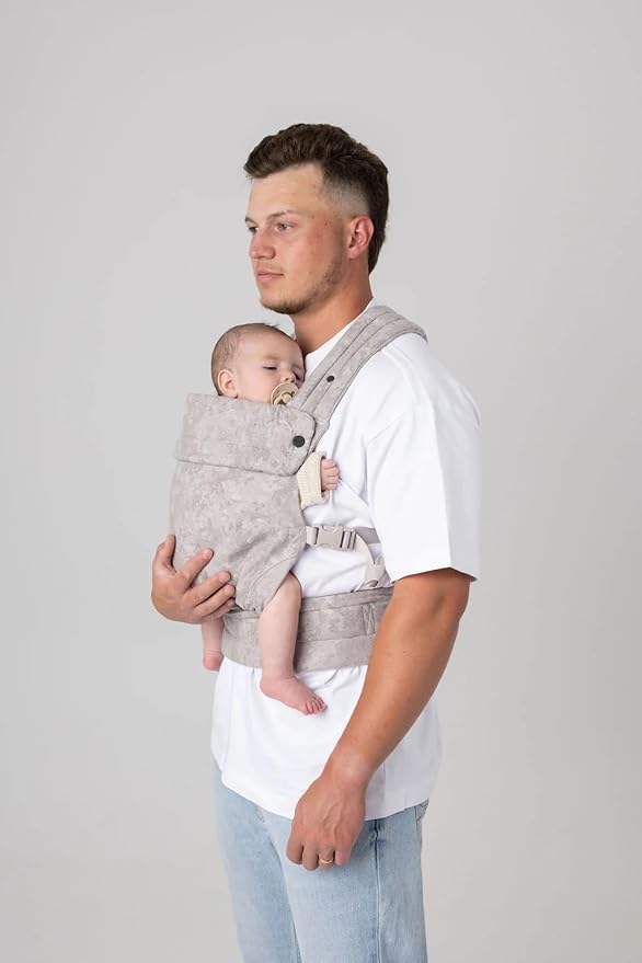 Mabē Monarch Ergonomic Baby Carrier - Premium Cotton Soft Structured Infant Carrier with Hip Healthy Design, 3 Carry Positions for Newborn to Toddler (7-35lbs) (Ashland Camo)