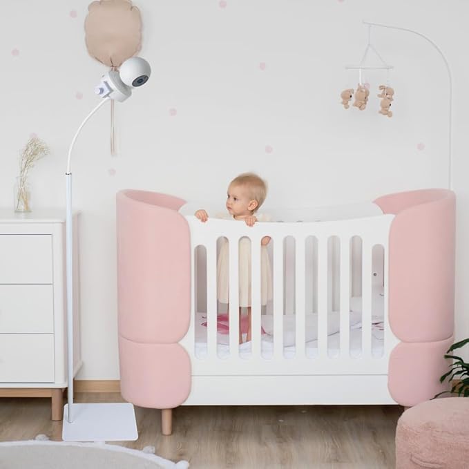 GUCHO Baby Monitor Mount Floor Stand Holder Compatible with Hello Baby,Infant Optics DXR-8 Pro,Nanit Pro,UKSUP,Vtech,OKAIDI Baby Monitor, Adjustable Universal Baby Monitor Mount