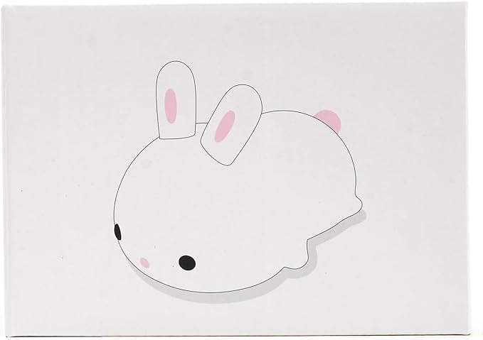 One Fire Bunny Christmas Night Light for Kids, 16 Colors Cute Lamp, Soft Silicone Baby Night Light, 1200mAh Portable Dimmable Touch Lamps, Kawaii Room Decor Stuff, Gifts for Christmas|Halloween|Easter
