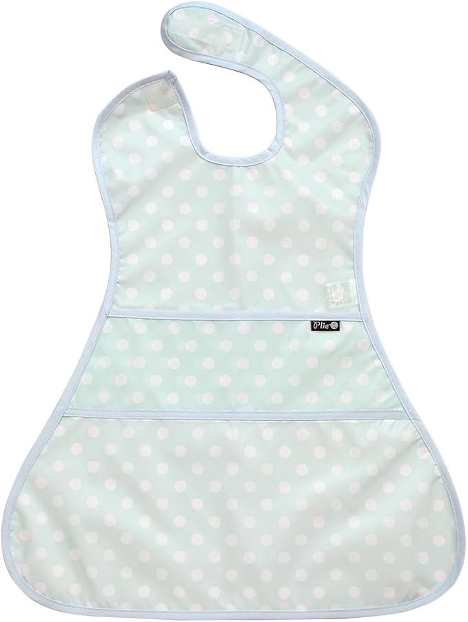 Full Coverage Waterproof Feeding Bib for Toddlers – Extra Long Apron Bib for Mealtime, Self-Feeding, BPA-Free