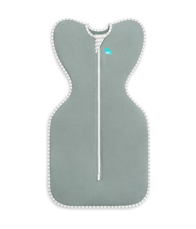Love to Dream Swaddle UP, Baby Sleep Sack, Self-Soothing Swaddles for Newborns, Improves Sleep, Snug Fit Helps Calm Startle Reflex, New Born Essentials for Baby, 1.0 TOG, 5-8.5 lbs, Deep Olive