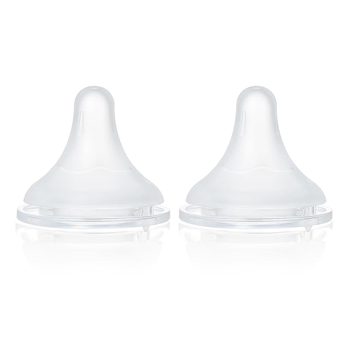 Nimrox Baby Bottle Nipple - Soft Silicone, Anti-Colic, Medium Flow, BPA-Free