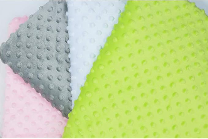 Unisex Children's Baby Quilt Soft Baby Blanket Minky Dot- Sherpa Fleece Baby Blanket 30 by 40 Inch Pink