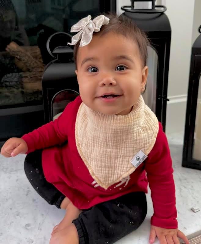 DiaperSquad's Baby Bibs for Drooling and Teething, Bibs for Boys, Baby Girl - Solid Cotton Baby Drool Bibs