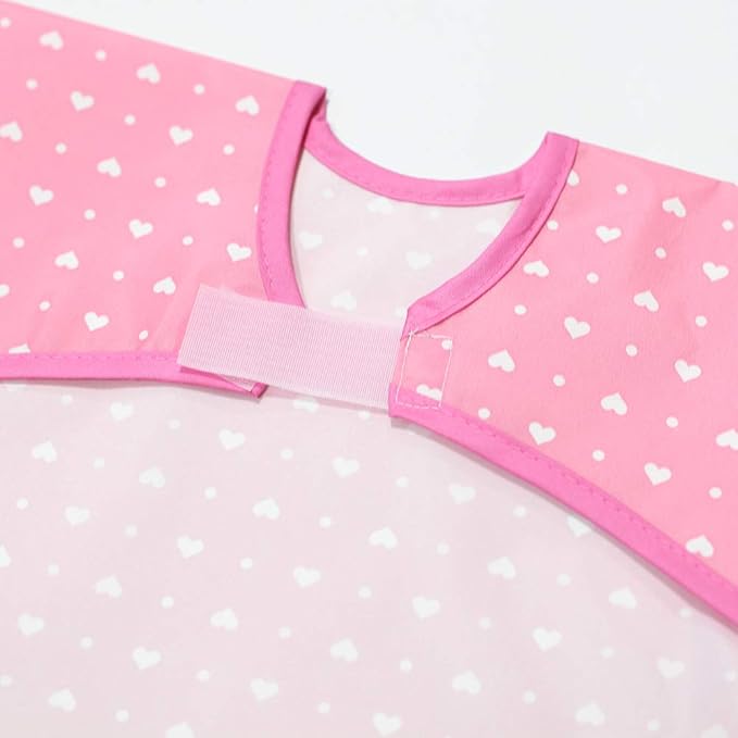 Long Sleeve Waterproof Bib for Toddlers – Feeding Smock for Baby Mealtime, Self-Feeding, Painting & Messy Play, BPA-Free