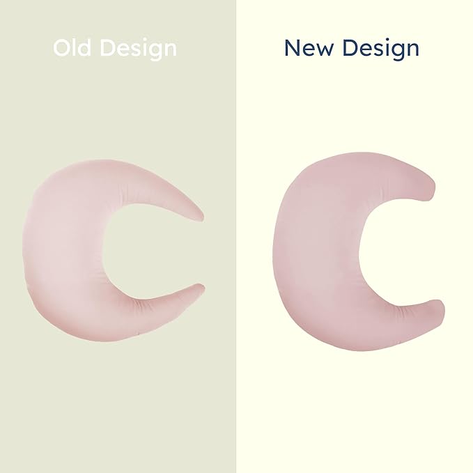 snuggle me Organic Nursing Pillow (New 2025 Design) | Bottle & Breastfeeding Pillow with Organic Cotton Cover & Fiberfill, Machine Washable Feeding Pillow, Newborn Essentials Must Haves (Petal) - v2