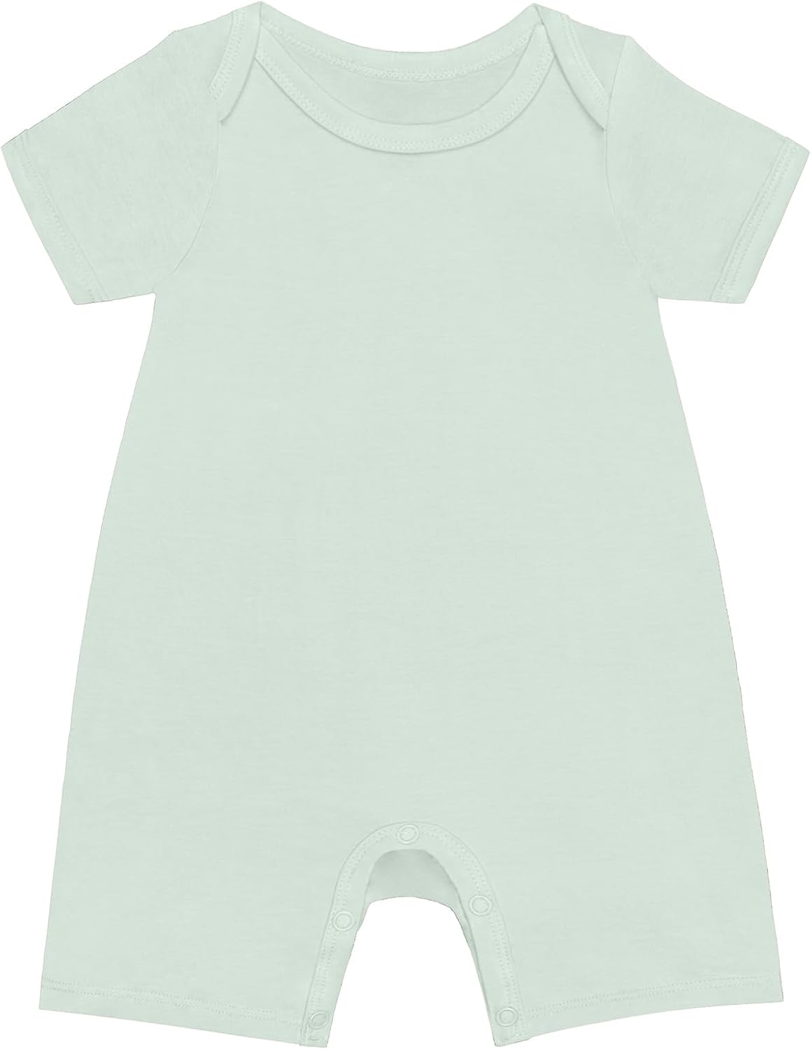 GUISBY Rayon Baby Pajamas, Short Sleeve Footless Rompers, Snap Closure Sleeper for Boy Girls