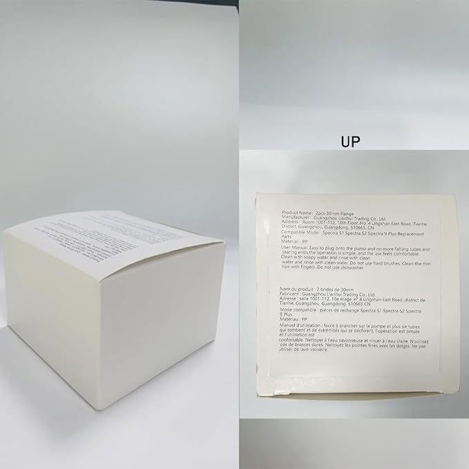 2pcs 30mm Flange Compatible with Spectra S1 S2 9 Plus Synergy Gold Ameda MYA Motif Luna Breast Pump, Replacement to Spectra Pump Parts, Breast Pump Shields 30mm Replace S1 S2 Parts