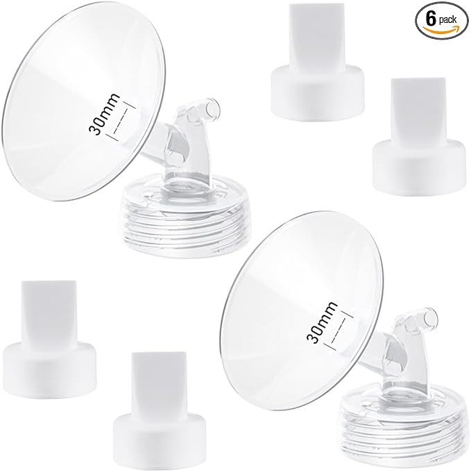30mm Flange and Duckbill Valve Compatible with Spectra S1 Spectra S2 Spectra9 Plus Synergy Gold Breast Pump, Spectra Pump Parts S2 Parts S2 Accessories Replacement