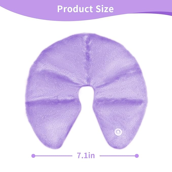 Hot Cold Gel Bead Breast Therapy Pack,Breast Ice Packs for Breastfeeding,Relief for Breastfeeding,Nursing Pain, Mastitis,Engorgement,Plugged Ducts, Boost Milk Let-Down & Production (#42 Purple)
