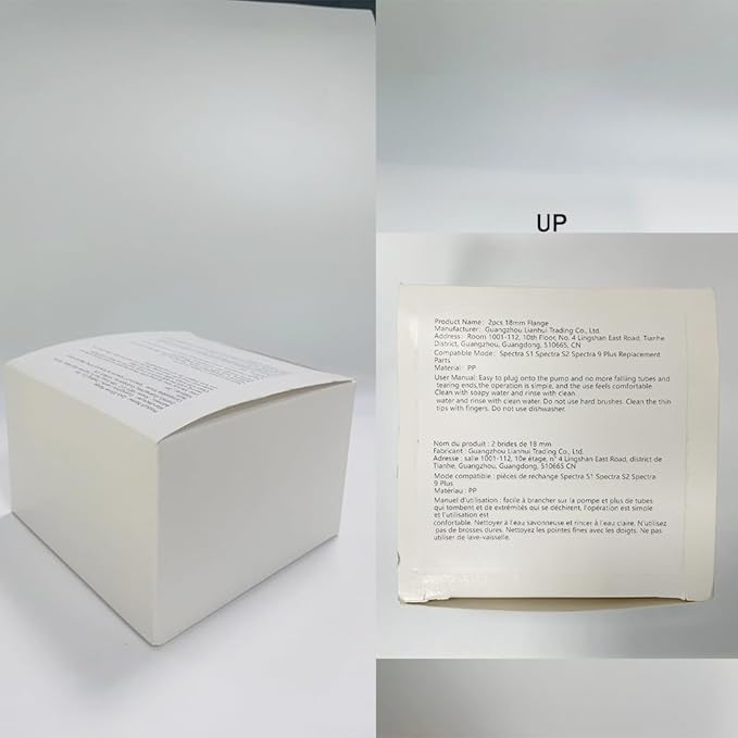 2pcs 18mm Flange Compatible with Spectra S1 S2 9 Plus Synergy Gold Ameda MYA Motif Luna Breast Pump, Replacement to Spectra Pump Parts, Breast Pump Shields 18mm Replace S1 S2 Parts