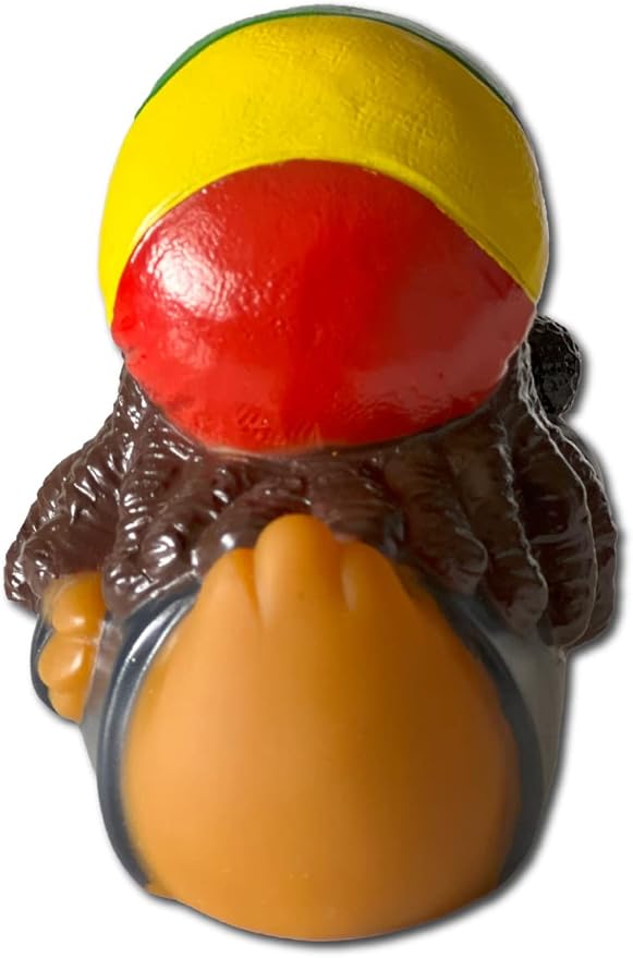 CelebriDucks - One Pond Rasta - Floating Rubber Ducks - Collectible Bath Toy Gift for Kids & Adults of All Ages