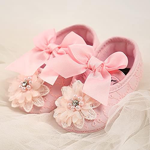 Baby Shoes Mary Jane Flats Non Slip Soft Sole Infant Toddler Sneakers First Walkers Party Christmas Dress Shoes