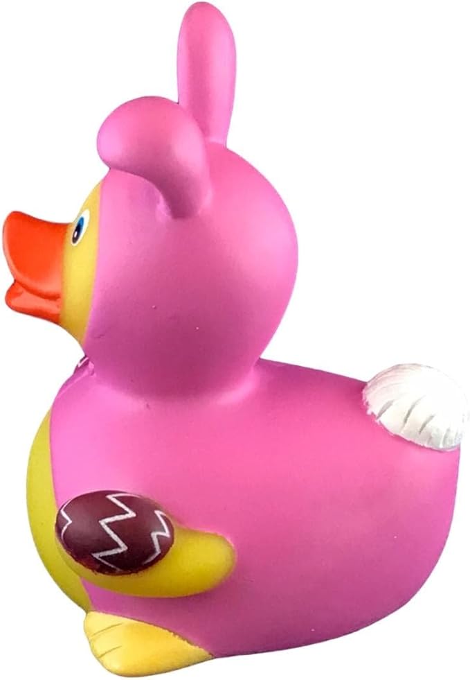 3" Easter Rubber Duck [Sealed Hole, Floats Upright] - Baby Safe Bathtub Bathing Toy