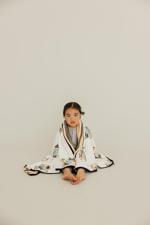 Copper Pearl Three-Layer Quilt: Soft Quilts for Boys & Girls | Breathable, Cozy | Toddler & Newborn | 46x46 Premium Polyester/Rayon | Hufflepuff