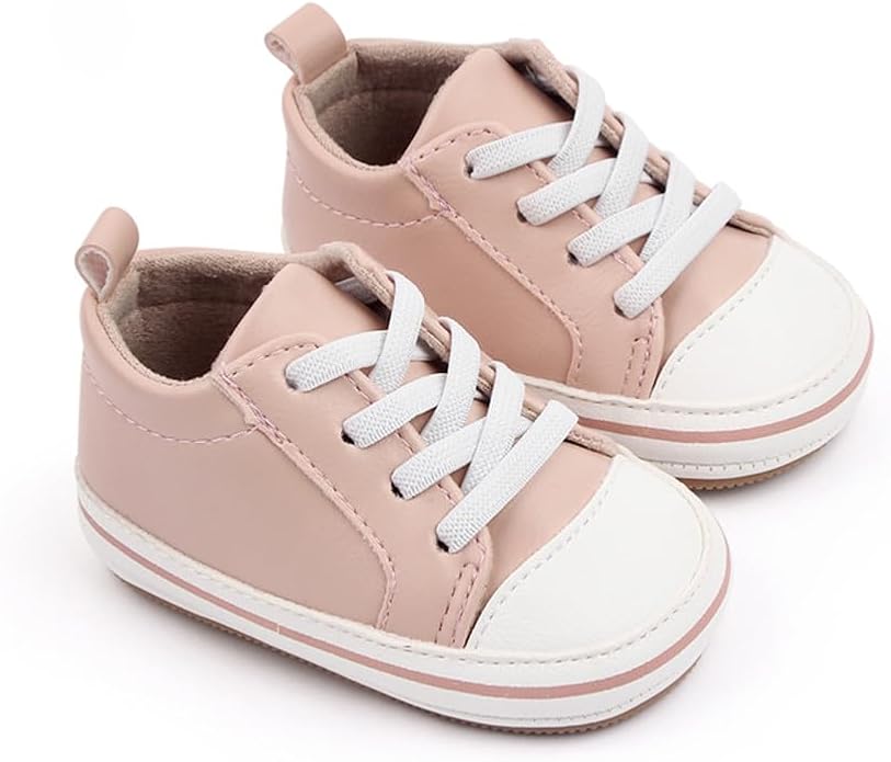 LONSOEN Baby Girls Boys Loafers Prewalker Dress Crib Shoes