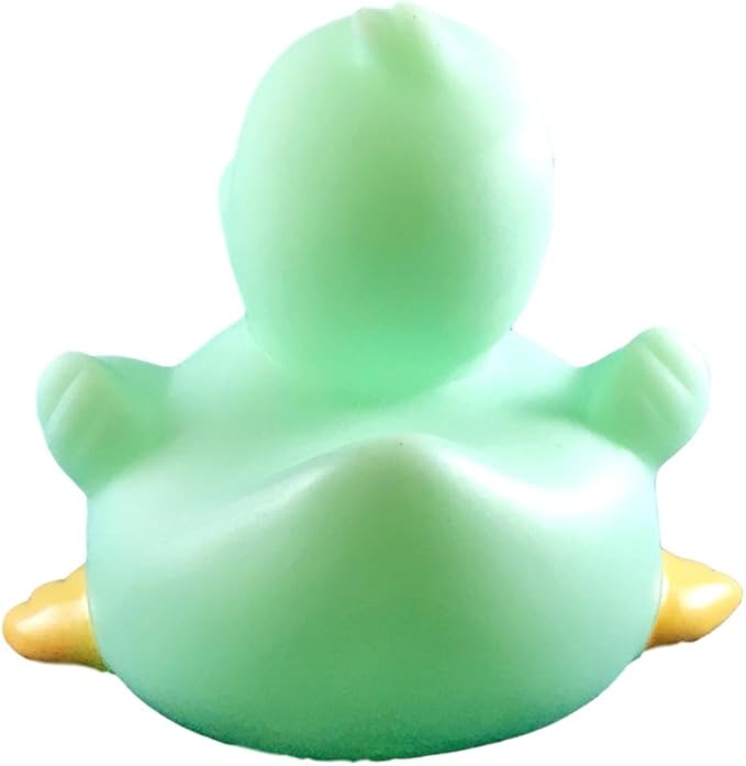 3" Glow in The Dark Rubber Duck [Sealed Hole, Floats Upright] - Baby Safe Bathtub Bathing Toy