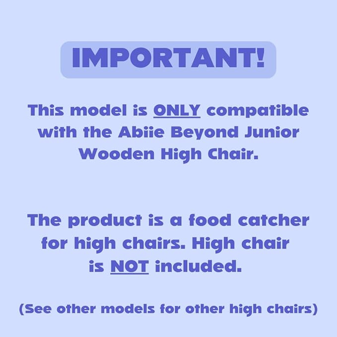 CATCHY - Food Catcher - Compatible with Abiie Beyond Junior High Chair - Highchair Sold Separately - Baby & Toddler Food & Mess Catcher - Under High Chair Accessory - Baby Feeding Essentials