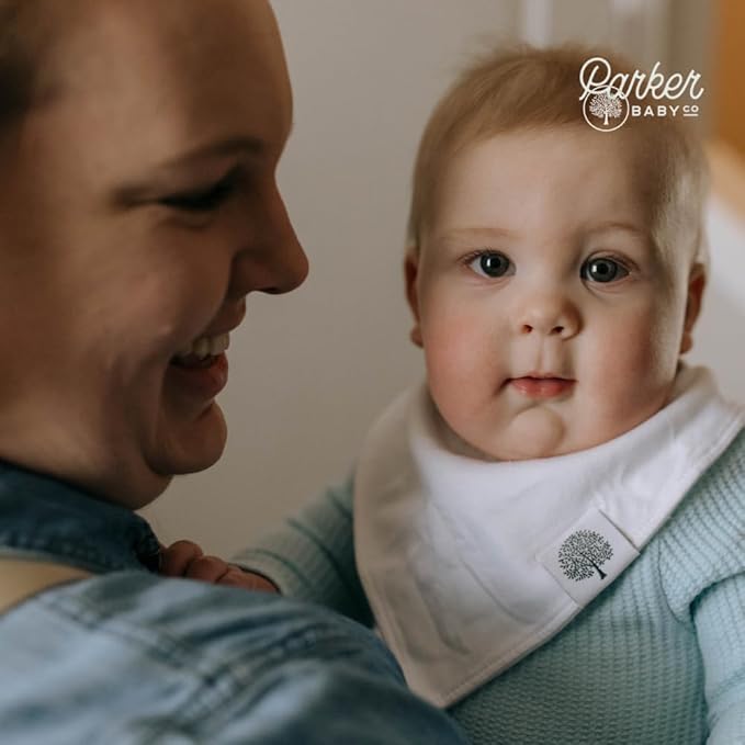 Parker Baby Bandana Drool Bibs 8 Pack Baby Bibs for Boys, Girls, Unisex - Soft & Stylish Teething Bibs for Babies